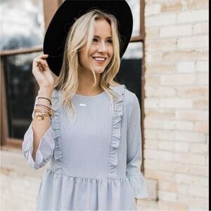 {Roolee} MOM Pinstripe Dress